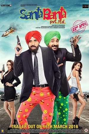Download Santa Banta Pvt Ltd (2016) Hindi Full Movie 480p [350MB] | 720p [940MB] | 1080p [2GB] WEB-DL poster